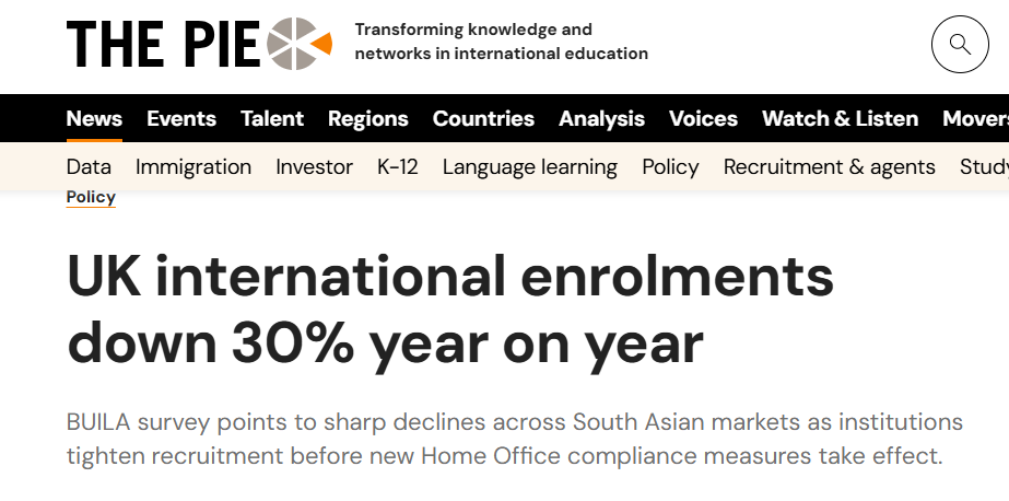 英国留学生人数暴跌31%，到底发生了什么？